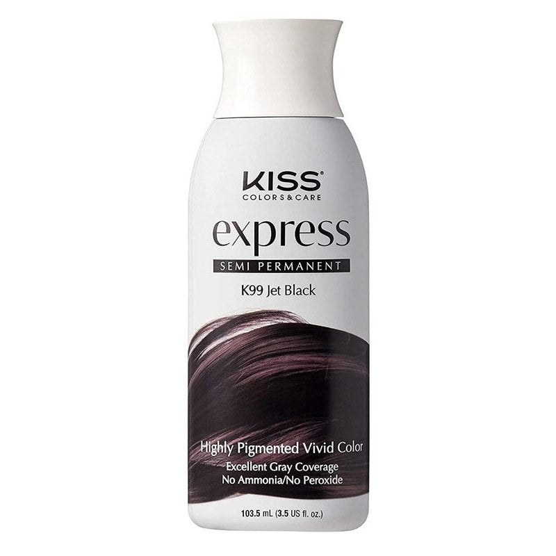 Kiss Express Color #K99 Semi- Permanent Jet Black 3.5oz