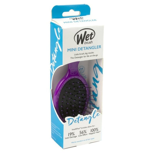 Wet Brush Detangler Purple Mini Intelliflex