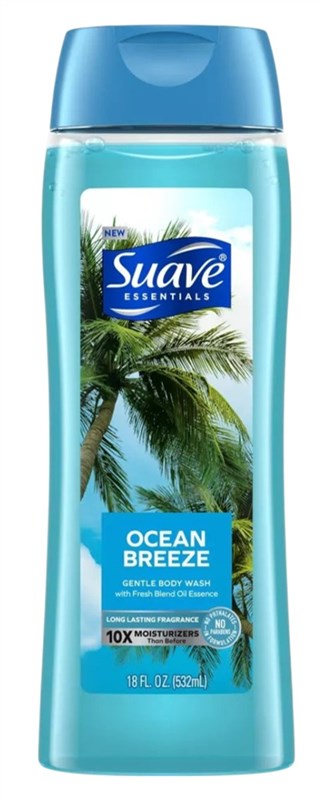 Suave Essentials Body Wash 18oz Ocean Breeze