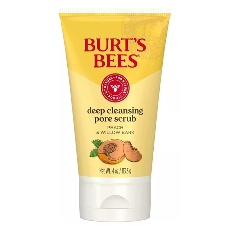 Burts Bees Deep Cleansing Pore Scrub Peach & Willow Bark 4oz