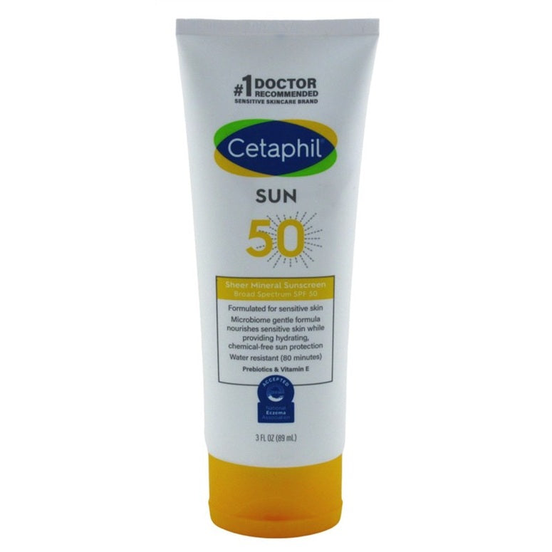 Cetaphil Sun Spf#50 Sheer Mineral Sunscreen Lotion 3oz