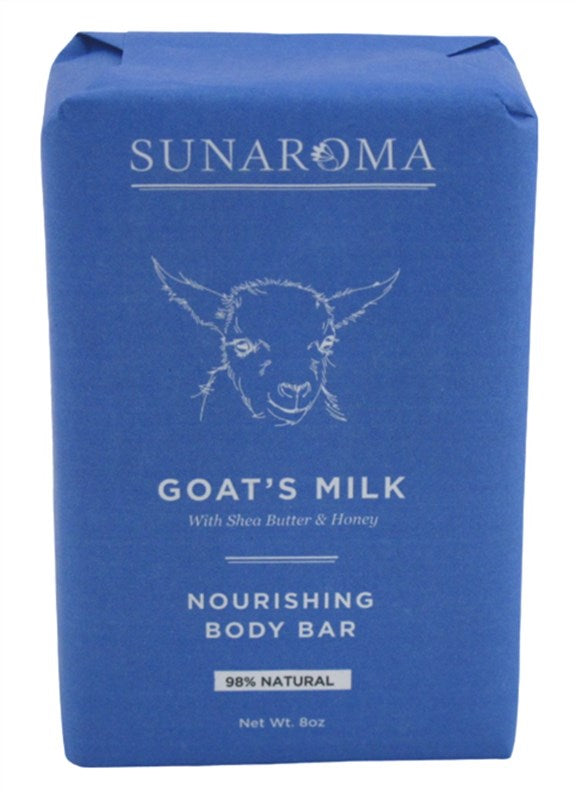 Sunaroma Soap Bar Goats Milk Shea Butter + Honey 8oz