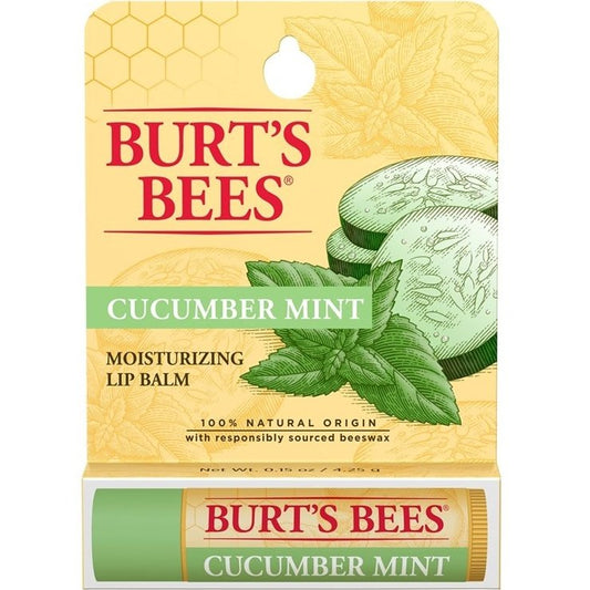 Burts Bees Lip Balm Moisturize Cucumber Mint (1PC)