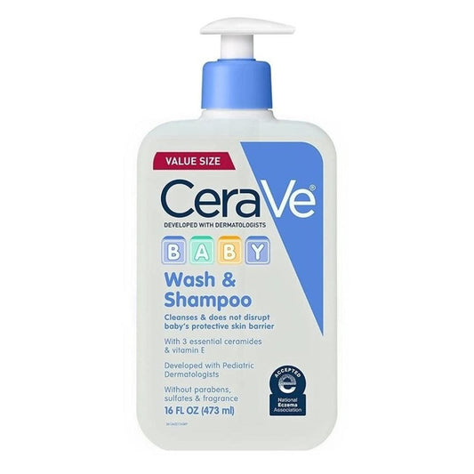 Cerave Baby Wash And Shampoo 16oz Pump