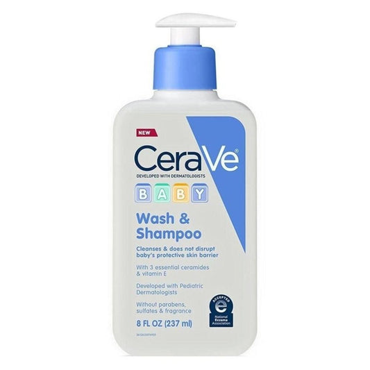 Cerave Baby Wash And Shampoo 8oz Pump