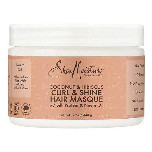 Shea Moisture Coconut&Hibiscus Curl & Shine Hair Masque 12oz