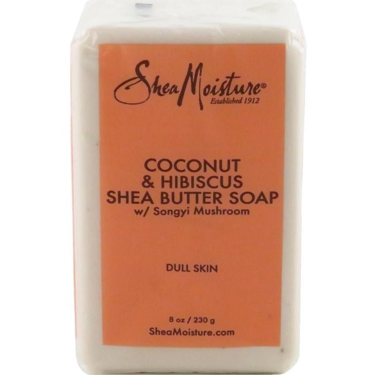 Shea Moisture Soap 8oz Bar Coconut & Hibiscus Shea Butter