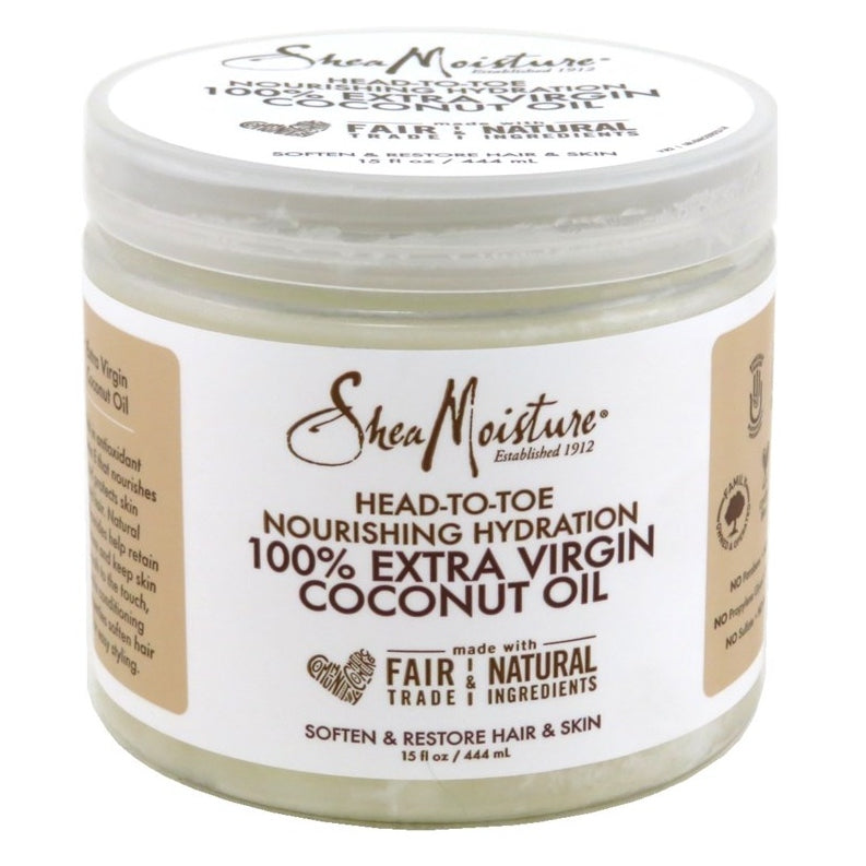 Shea Moisture 100% Xtra-Virgin Coconut Oil 15oz Head-To-Toe
