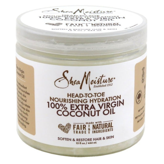 Shea Moisture 100% Xtra-Virgin Coconut Oil 15oz Head-To-Toe