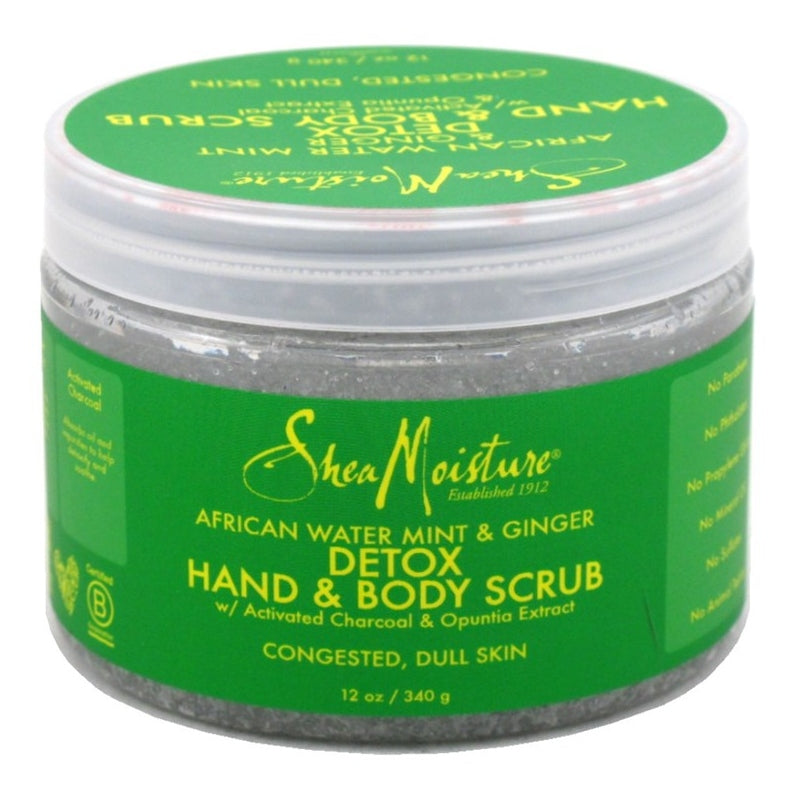 Shea Moisture African Water Mnt/Gingr Hand/Body Scrub 12oz