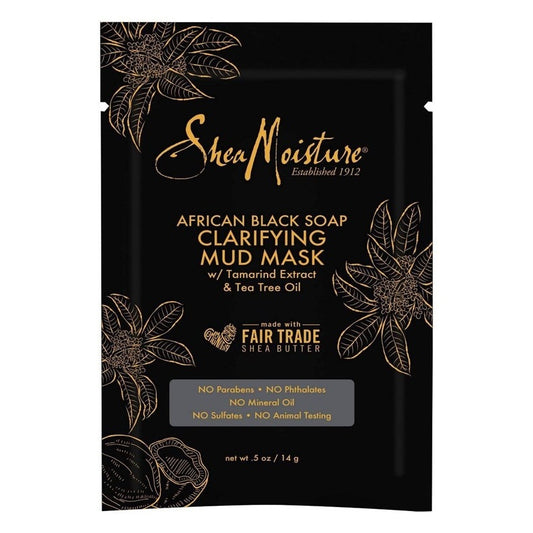 Shea Moisture African Black Soap Mud Mask 0.5oz (12in)