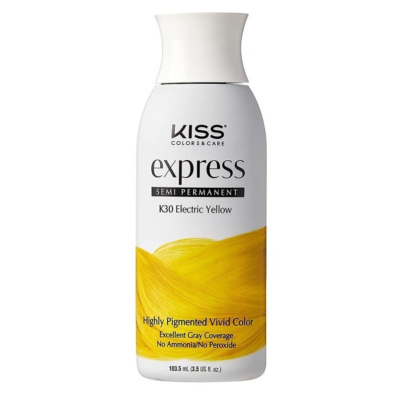 Kiss Express Color #K30 Semi- Permanent Electrc Yellow 3.5oz