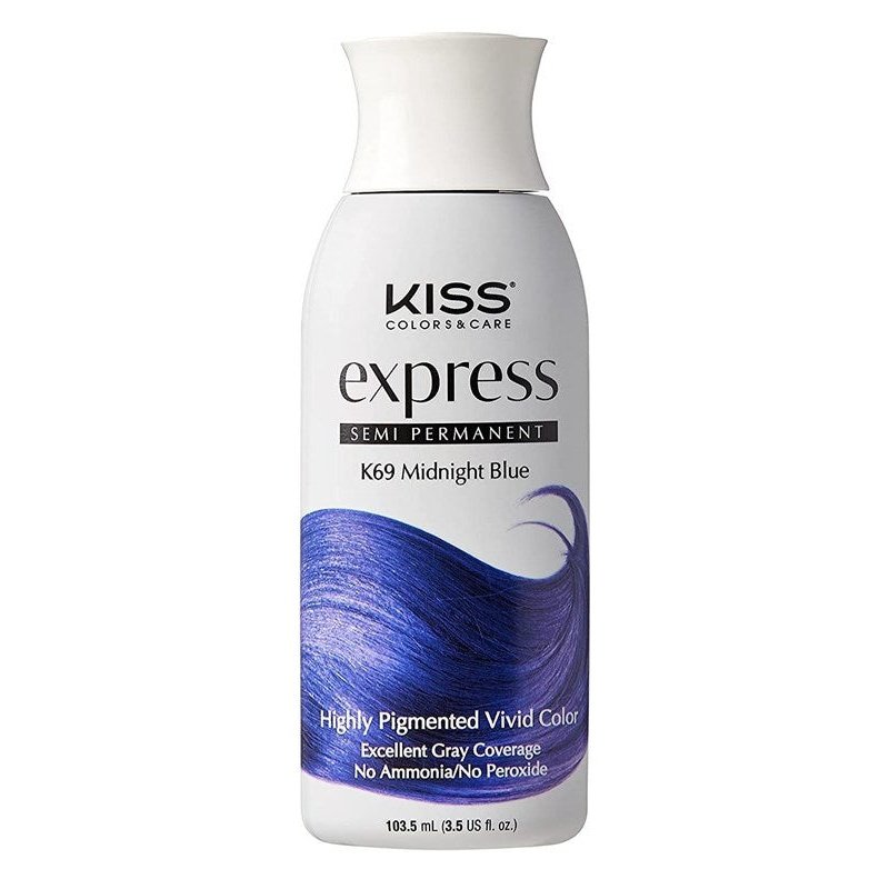 Kiss Express Color #K69 Semi- Permanent Midnight Blue 3.5oz