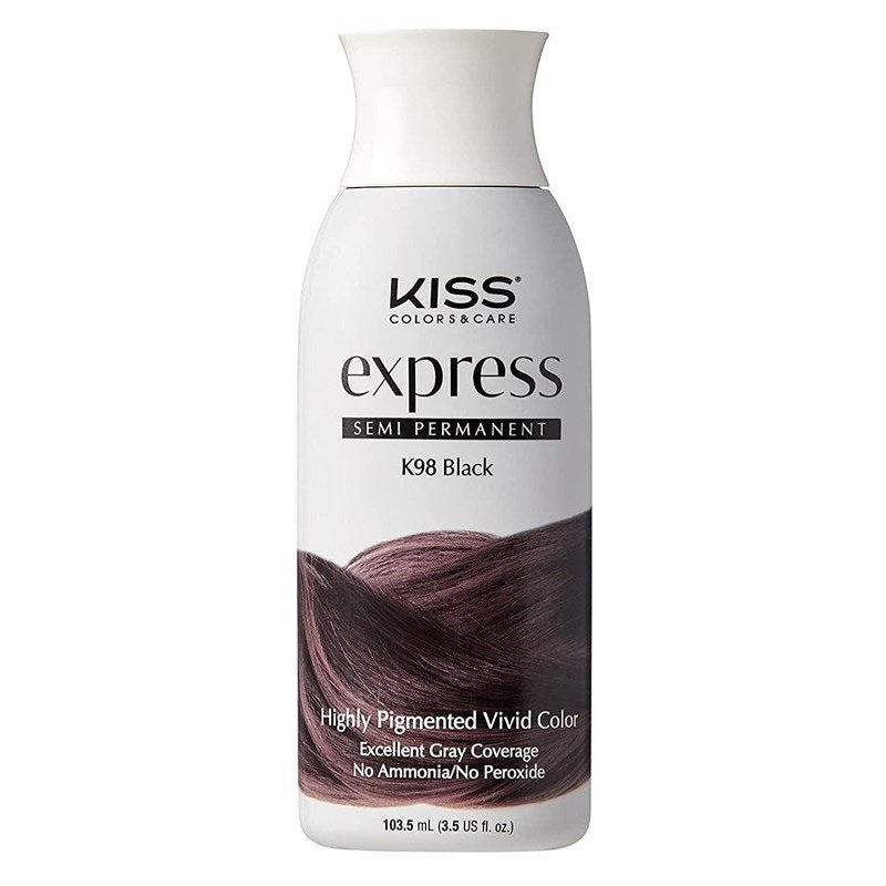 Kiss Express Color #K98 Semi- Permanent Black 3.5oz