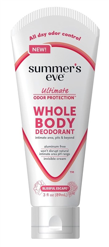 Summers Eve Whole Body Cream Deodorant Blissful Escape 3oz