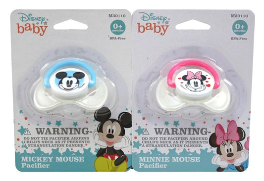 Disney Baby Pacifier Mickey & Minnie 0+M(12in)