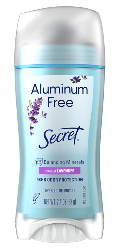 Secret Deodorant Solid 2.4oz Aluminum Free Lavender