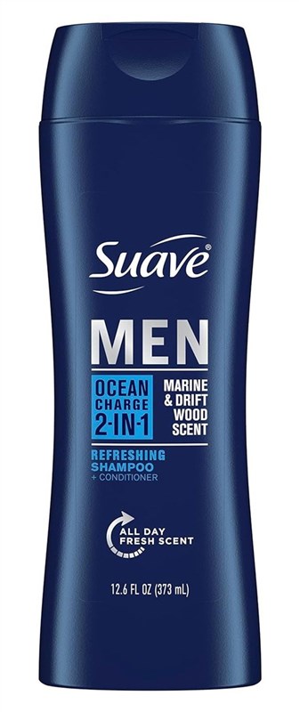 Suave Men 2-In-1 Shampoo + Conditionr Ocean Charge 12.6oz