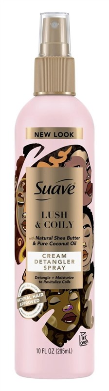 Suave Hairspray Lush & Coily Cream Detangler 10oz
