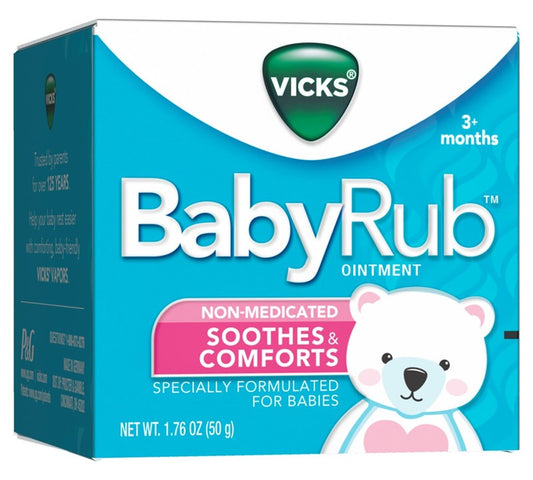 Vicks Babyrub Ointment 1.76oz Soothes & Comforts 3+ Months