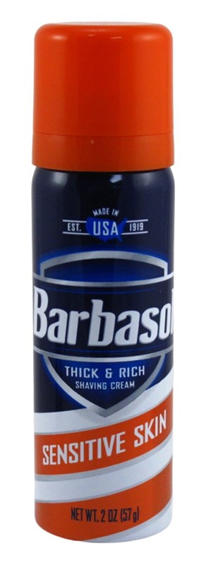 Barbasol Shaving Cream Sensitive Skin 2oz (12in)