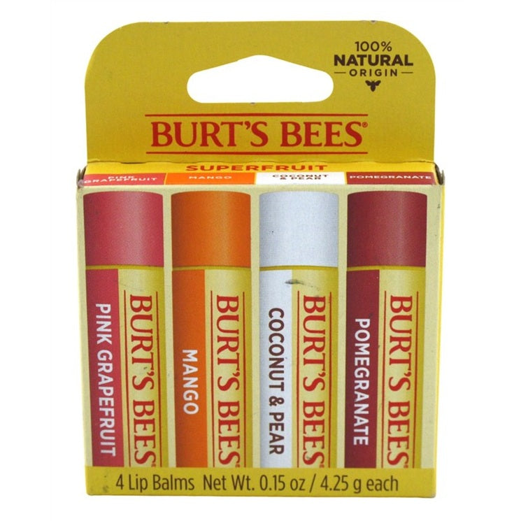 Burts Bees Lip Balm Superfruit 4 Pack (4in)