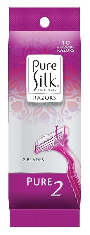 Pure Silk Razors Disposable 10 Count (3in)