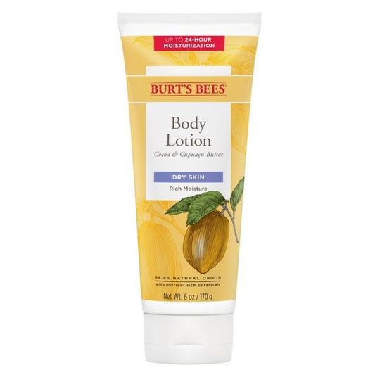 Burts Bees Body Lotion Cocoa & Cupuacu Butter 6oz Dry Skin