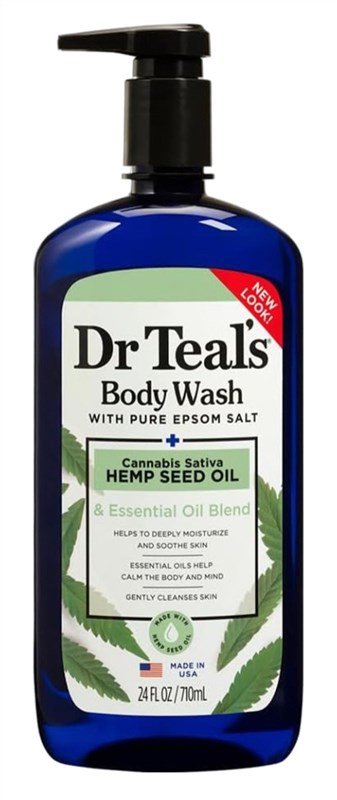 Dr Teals Body Wash Cannabis Sativa Hemp Seed Oil 24oz