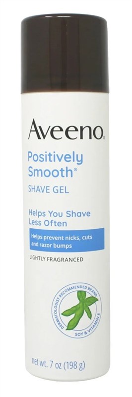 Aveeno Shave Gel Positively Smooth Lightly Fragranced 7oz