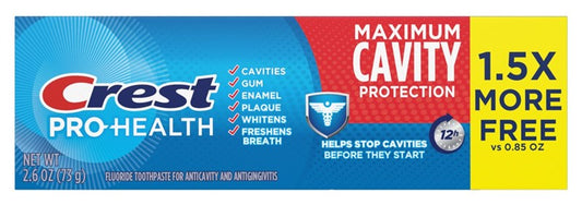 Crest Toothpaste 2.6oz Pro- Health Max Cavity (12in)