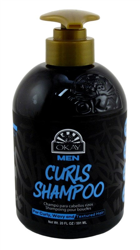 Okay Men Curls Shampoo 20oz .