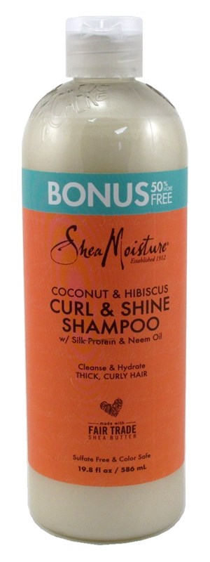 Shea Moisture Coconut/Hibiscus Shampoo 19.8oz Bonus