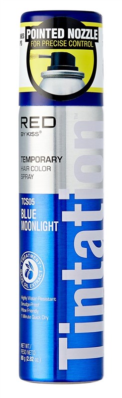 Kiss Tintation Temporary Color Spray Blue Moonlight 2.82oz