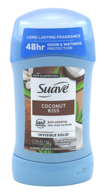 Suave Deodorant 1.2oz 48Hr Coconut Kiss Invisible (12in)