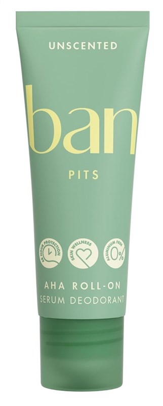 Ban Deodorant 2.3oz Roll-On Serum Aha Unscented