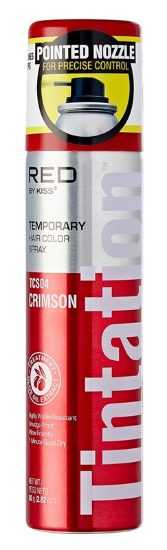 Kiss Tintation Temporary Color Spray Crimson 2.82oz
