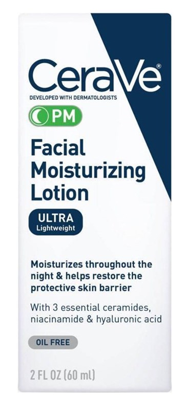 Cerave Moisturizing Facial Lotion Pm 2oz Oil Free