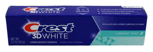 Crest Toothpaste 2.3oz 3D White Vibrant Mint (24in)