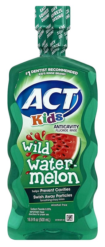 Act Kids Fluoride Rinse Wild Watermelon 16.9oz