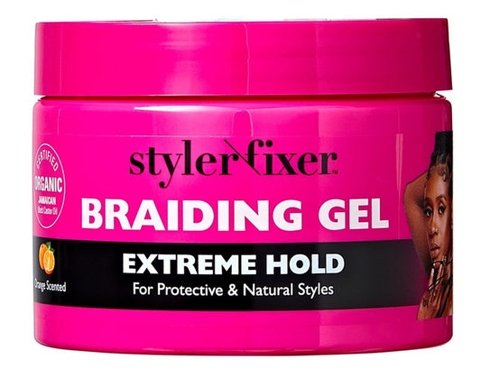 Kiss Red Styler Fixer Braiding Gel Extreme Hold 6oz Jar