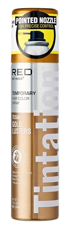 Kiss Tintation Temporary Color Spray Gold Lusters 2.82oz