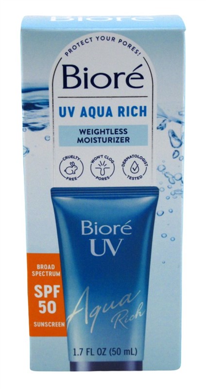 Biore Uv Aqua Rich Spf50 Weightless Moisturizer 1.7oz