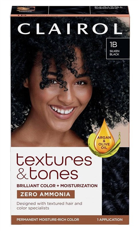 Clairol Text & Tone Kit #1B Silken Black