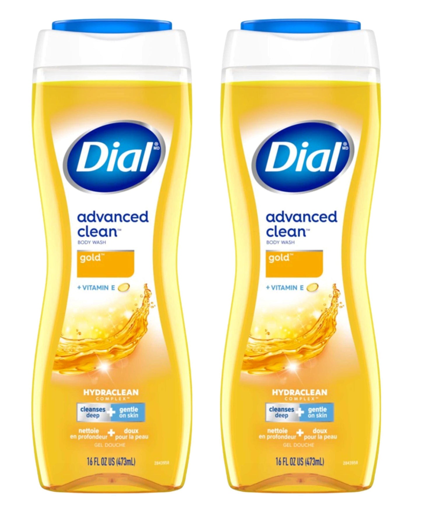 Dial Body Wash Gold 16oz Advanced Clean+Vitamin-E