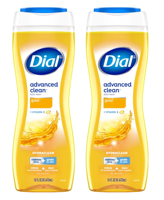 Dial Body Wash Gold 16oz Advanced Clean+Vitamin-E