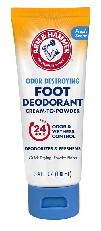 Arm & Hammer Foot Deodorant Cream-To-Powder 3.4oz