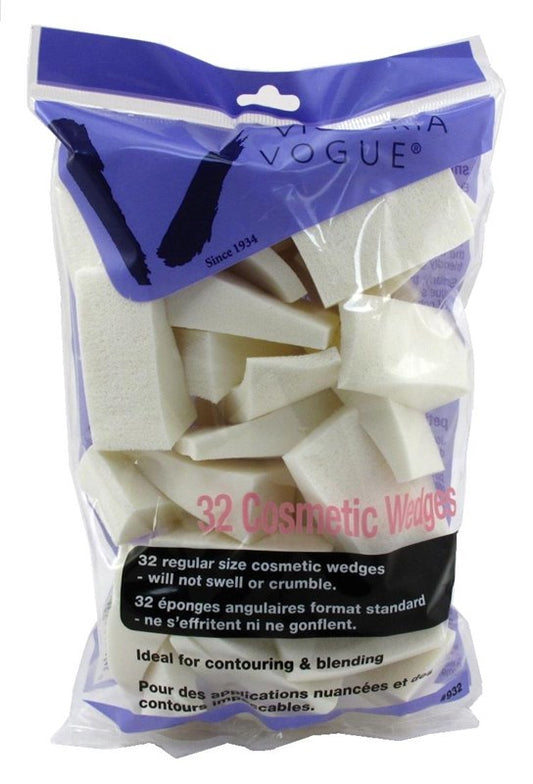 Victoria Vogue #932 Cosmetic Wedge Latex 32 Count Regular