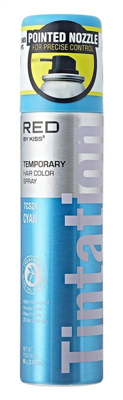 Kiss Tintation Temporary Color Spray Cyan 2.82oz