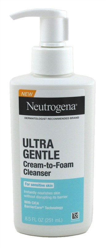Neutrogena Ultra Gentle Cream- To-Foam Cleanser 8.5oz